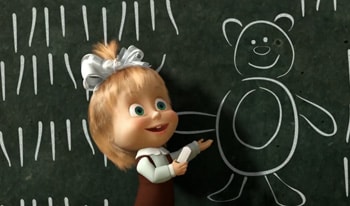 ماشا و خرسه انیمیشن زبان انگلیسی کودکان-ماشا و میشا انگلیسی