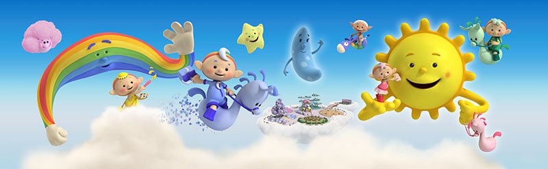 کارتون کوچولوهای ابری زبان انگلیسی برای کودکان بالای 2 سال